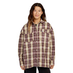 O'Neill O'Riginals Superfleece Shirt  Beige Check Flannel