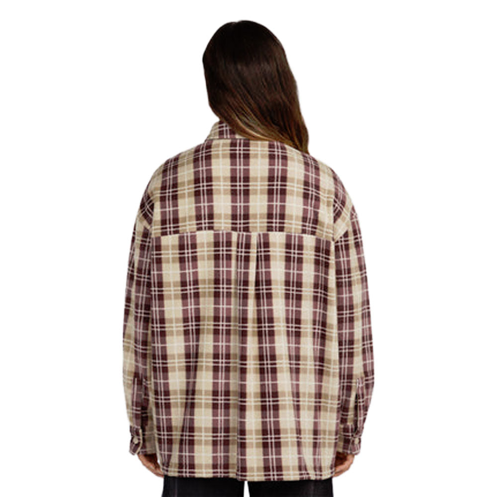 O'Neill O'Riginals Superfleece Shirt  Beige Check Flannel
