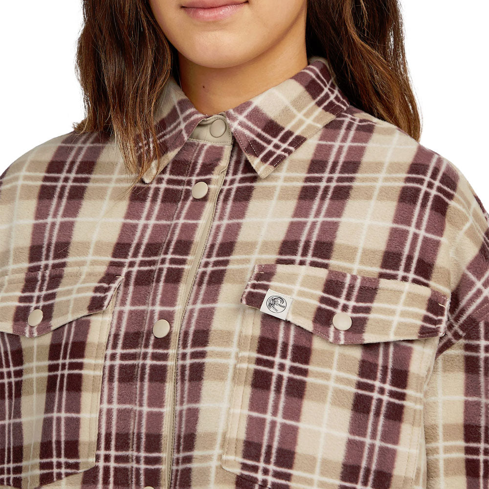 O'Neill O'Riginals Superfleece Shirt  Beige Check Flannel