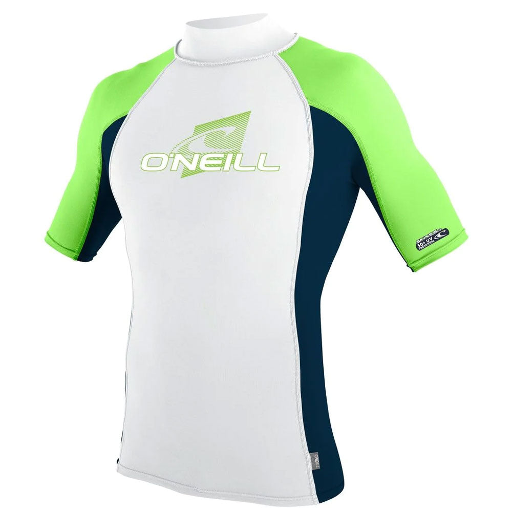 O'Neill Premium Skins Turtle Neck Rash Guard - White Abyss