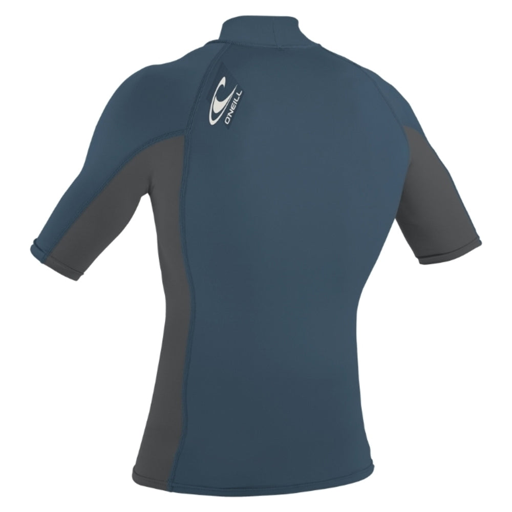 O'Neill Premium Skins Turtleneck Rash Vest - Copenblue/Smoke