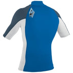 O'Neill Youth Premium Skins Turtleneck Rash Vest -  Ocean/White