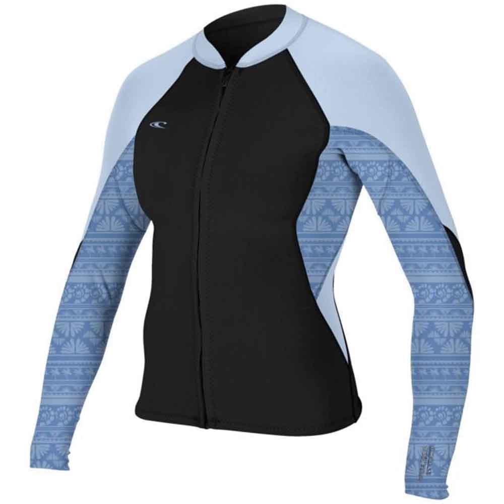 O'Neill Womens Bahia 1/0.5mm Full Zip Jacket Black / Surfabstract