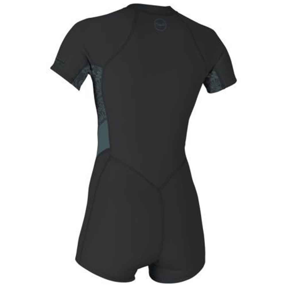 O'Neill Womens Bahia 2/1mm Front Zip Shortie Temperd Steel Shade