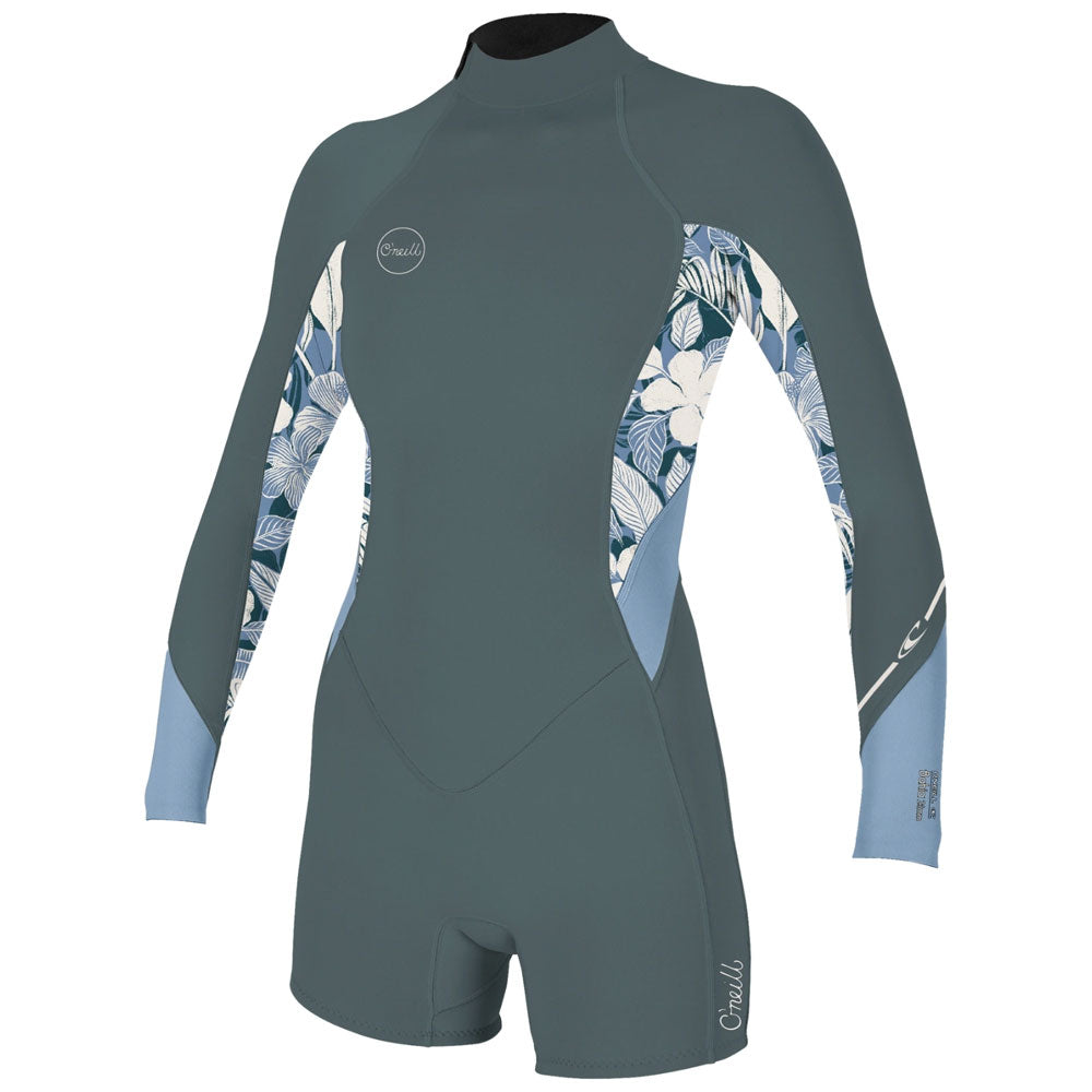 O'Neill Womens Bahia 2/1mm Long Sleeve Shortie - Shade