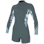 O'Neill Womens Bahia 2/1mm Long Sleeve Shortie - Shade