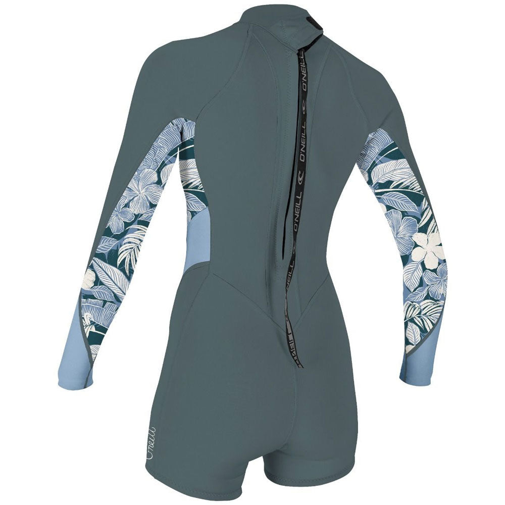 O'Neill Womens Bahia 2/1mm Long Sleeve Shortie - Shade