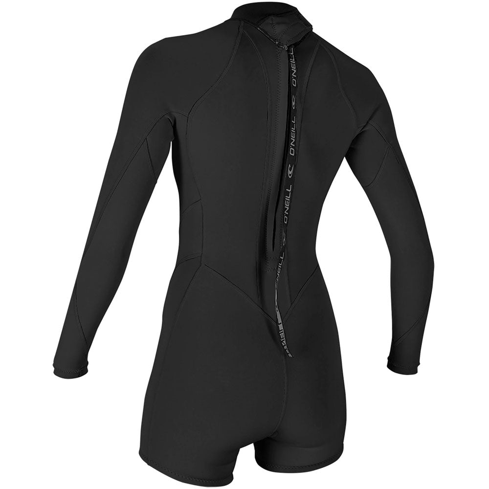 O'Neill Womens Bahia 2/1mm Longsleeve Shortie Black