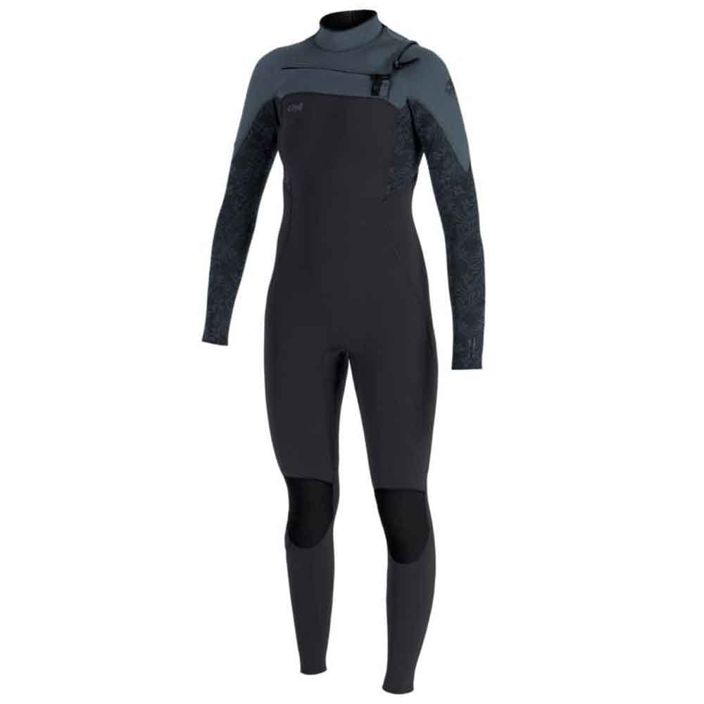 O'Neill Womens Epic 3/2mm Chest Zip Full Temperd Steel Surf