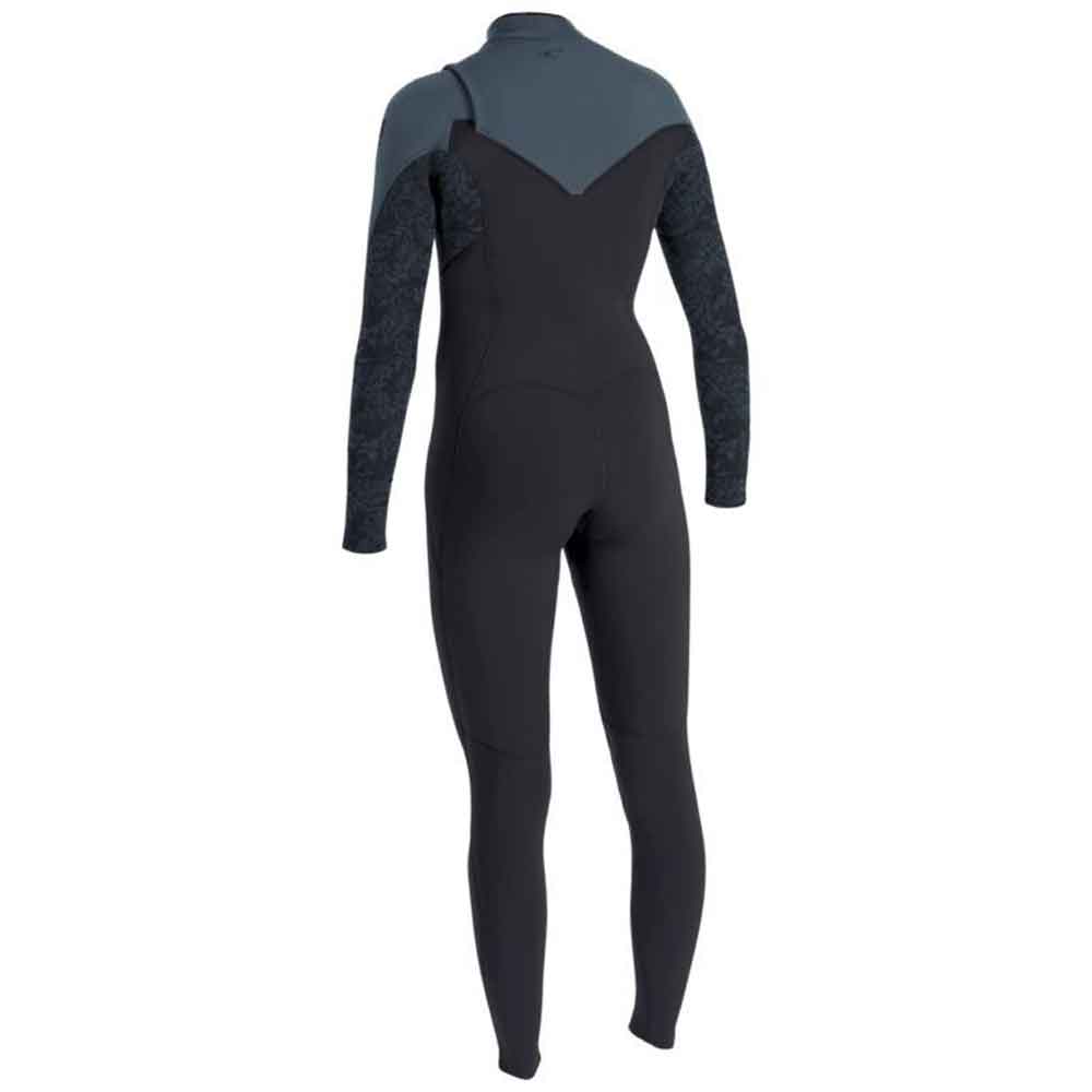O'Neill Womens Epic 4/3mm Chest Zip Full Temperd Steel Surf
