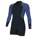 O'Neill Womens Hyperfreak 2/1.5mm FZ L/S Shortie - Carbon Lilly