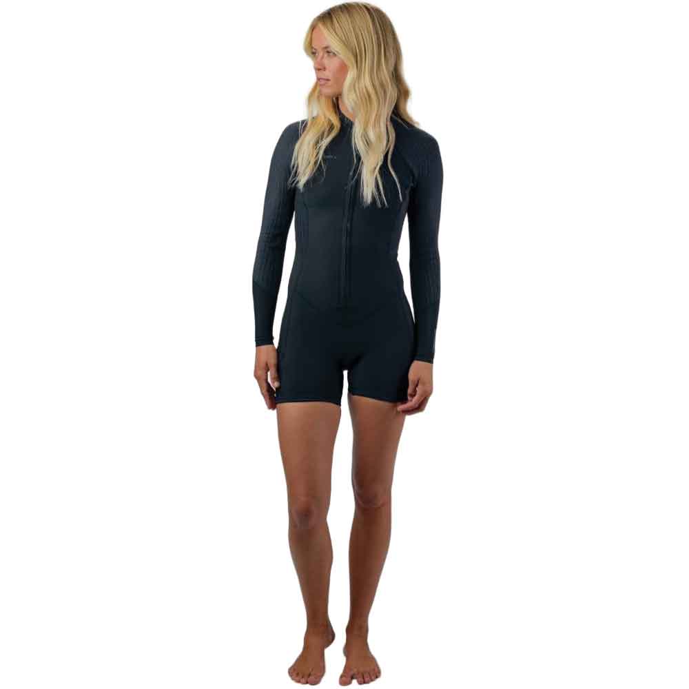 O'Neill Womens Hyperfreak 2/1.5mm Longsleeve Shortie Black