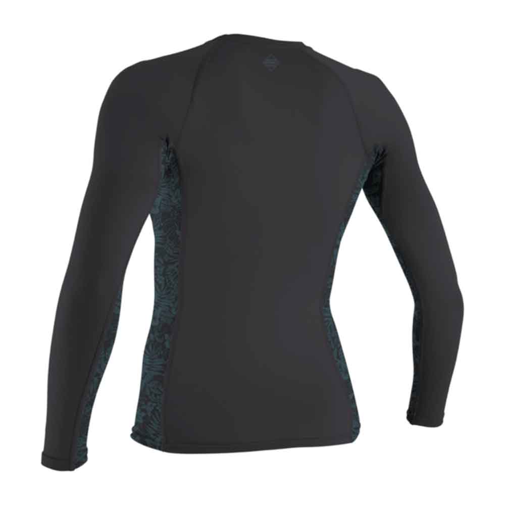 O'Neill Womens Hyperfreak Skins Rash Guard Temperd Steel