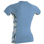 O'Neill Womens Side Print Faded Denim / Palmento Rash Vest