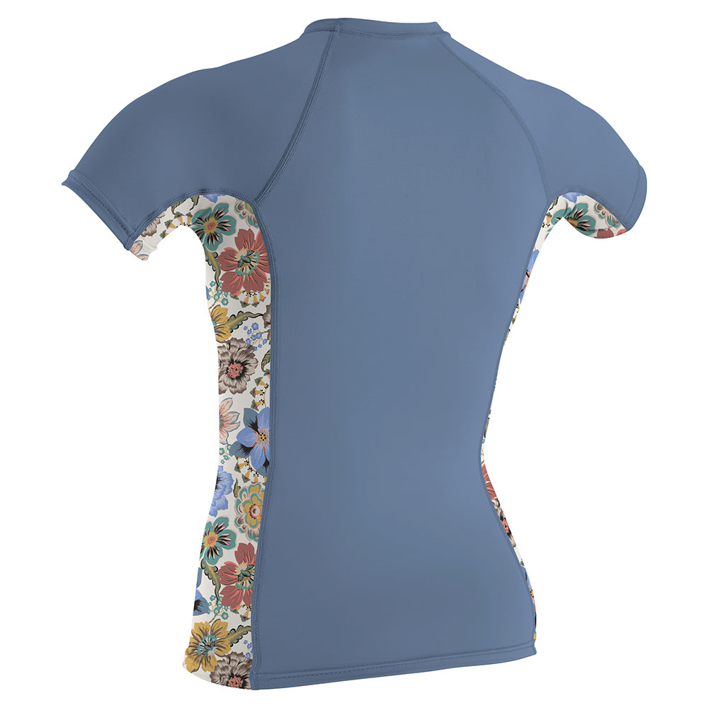 O'Neill Womens Side Print Rash Guard - Infinity/Talitha