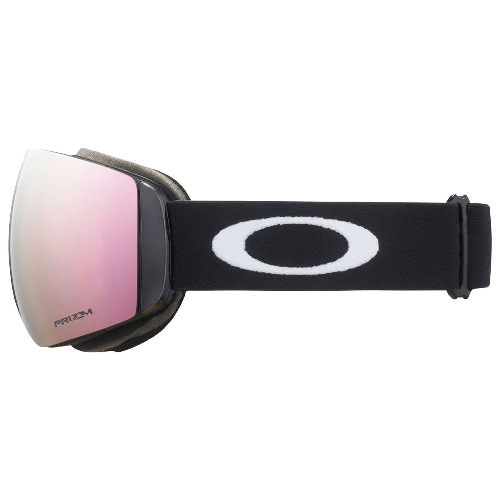 Oakley Flight Deck M Matte Black Prizm Rose Gold Lens Snow Goggle