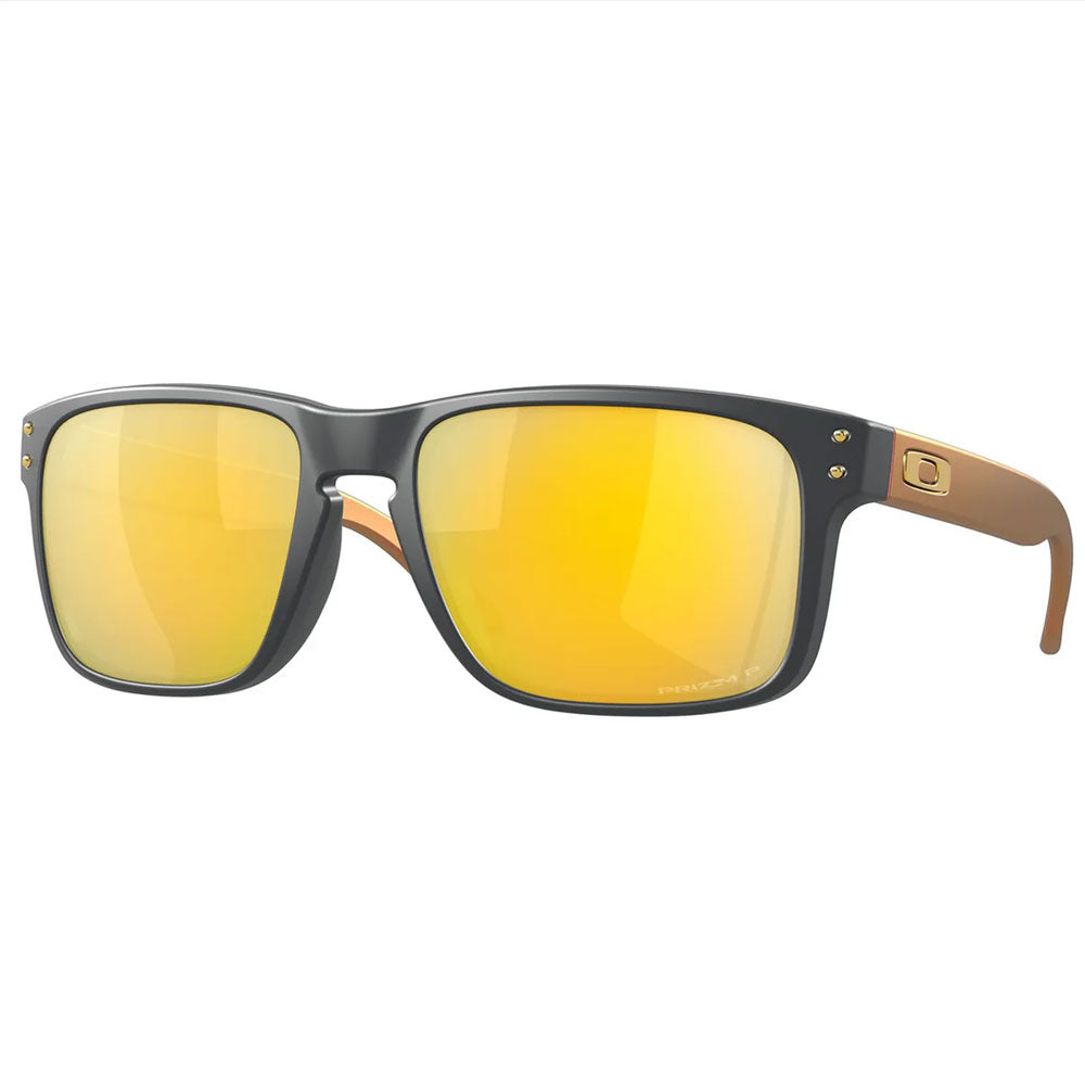Oakley Holbrook Sunglasses Matte Carbon 24k Prizm Polarized Lens