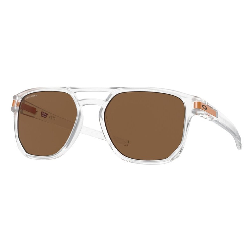 Oakley Latch Beta Sunglasses - Matte Clear With Prizm Bronze Lens