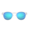 Oakley Latch Sunglasses - Matte Clear With Sapphire Polar Lens