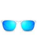 Oakley Manorburn Glasses - Polish Clear With Prizm Sapphire Lens