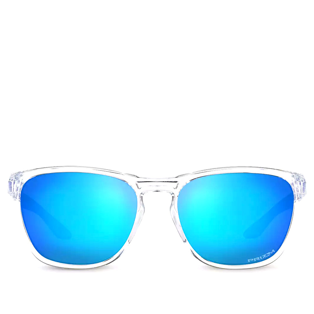 Oakley Manorburn Glasses - Polish Clear With Prizm Sapphire Lens