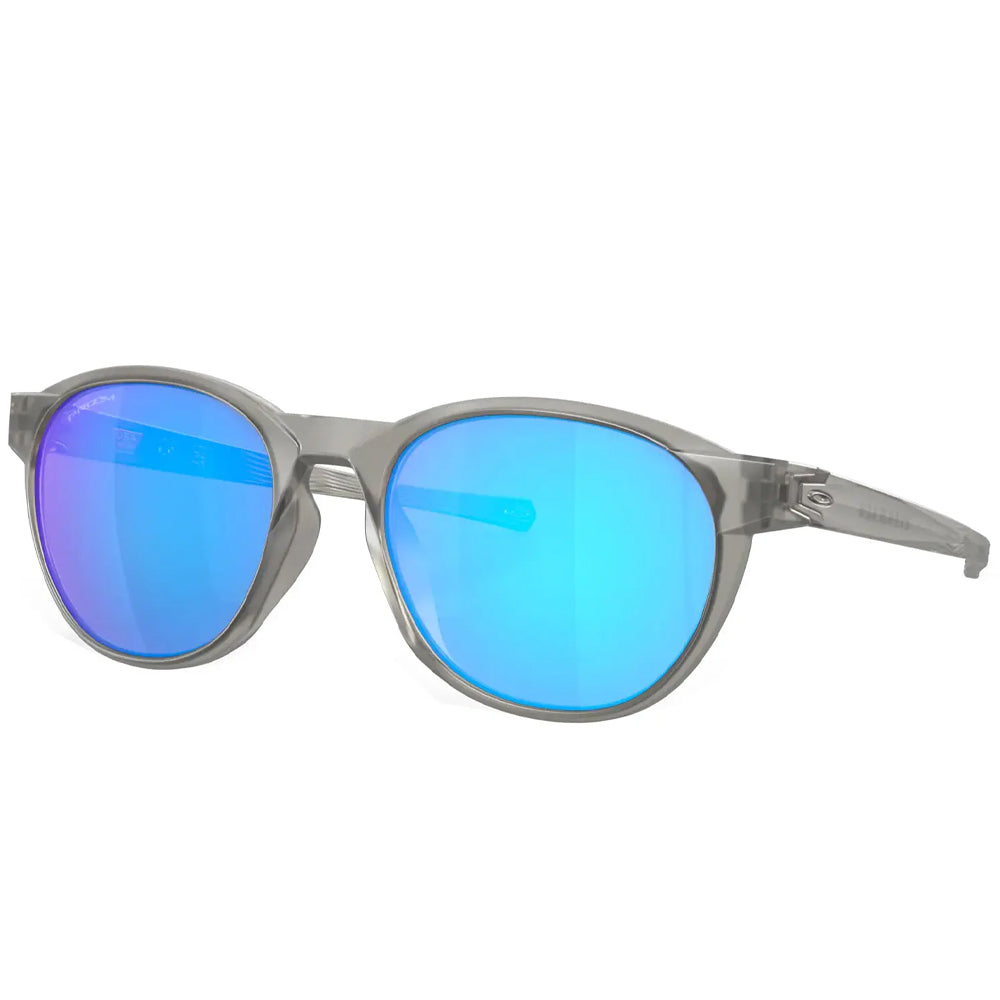 Oakley Reedmace Sunglasses - Matte Grey With Prizm Sapphire Lens