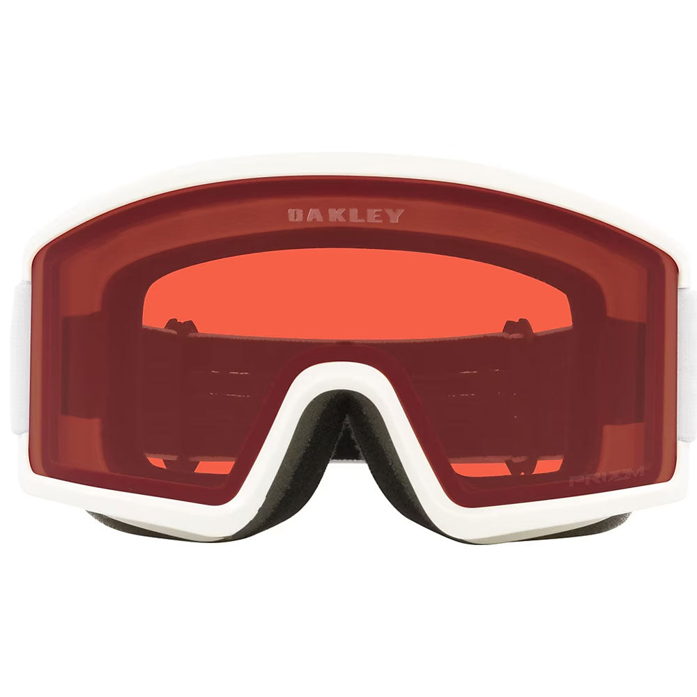 Oakley Target Line L Snow Goggles Matte White Prizm Rose