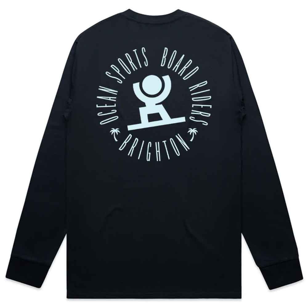 Ocean Sports Board Riders '90s Logo Long Sleeve Tee