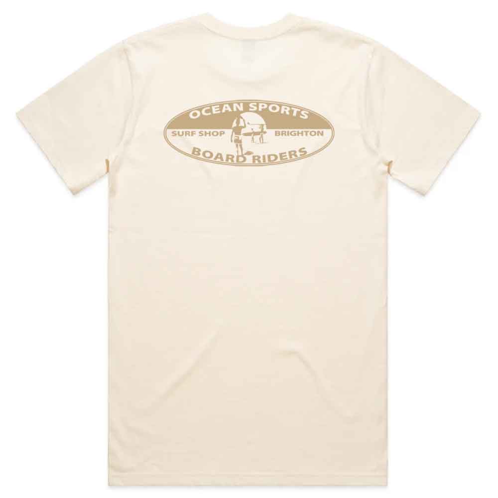 Ocean Sports Board Riders Heavy Faded Tee Ecru