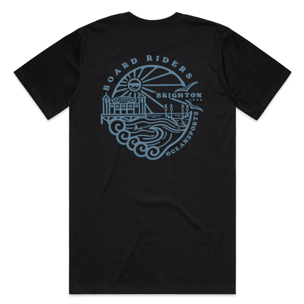 Ocean Sports Brighton Locals T Shirt Black