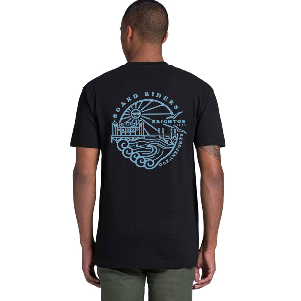 Ocean Sports Brighton Locals T Shirt Black