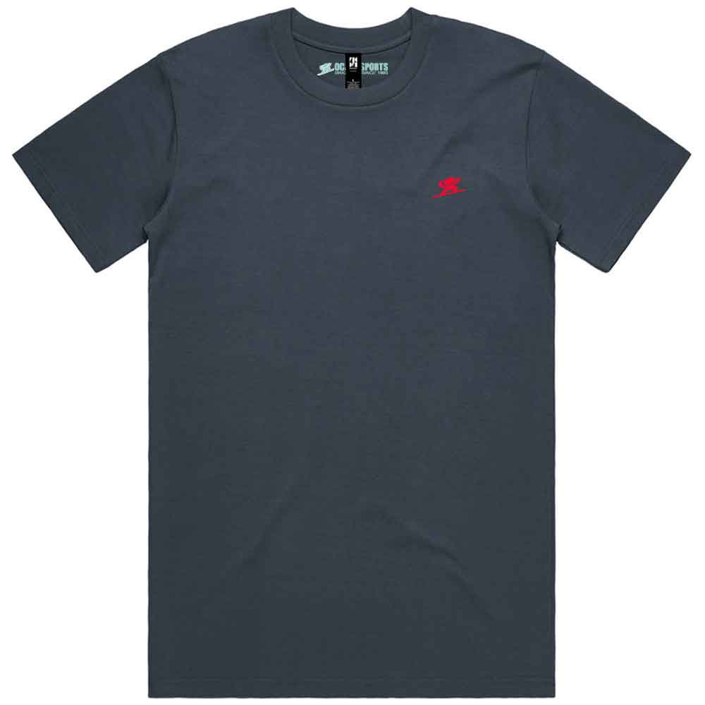 Ocean Sports Board Riders Pop Oval Tee Petrol