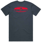 Ocean Sports Board Riders Pop Oval Tee Petrol