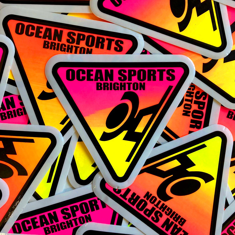 Ocean Sports Brighton Tri Logo Sticker – Ocean Sports Boardridersguide