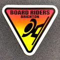 Board Riders Brighton Tri Logo Sticker