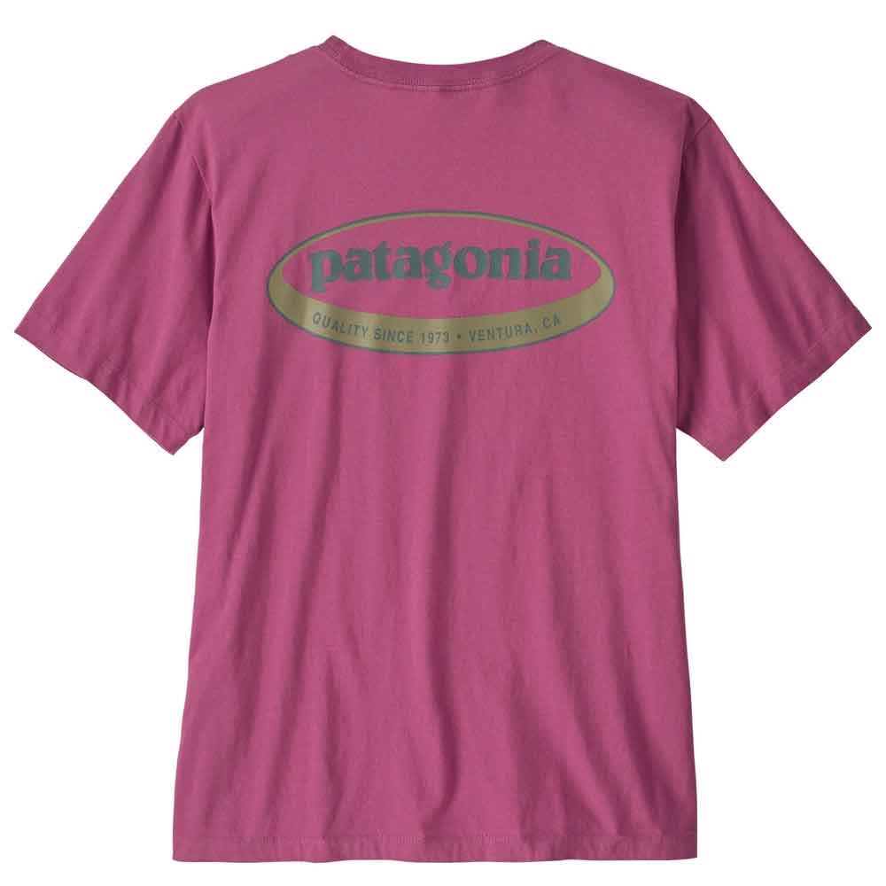 Patagonia 95 Oval Logo T-Shirt Faded Magenta