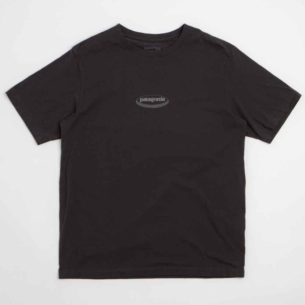 Patagonia 95 Oval Logo T Shirt Ink Black