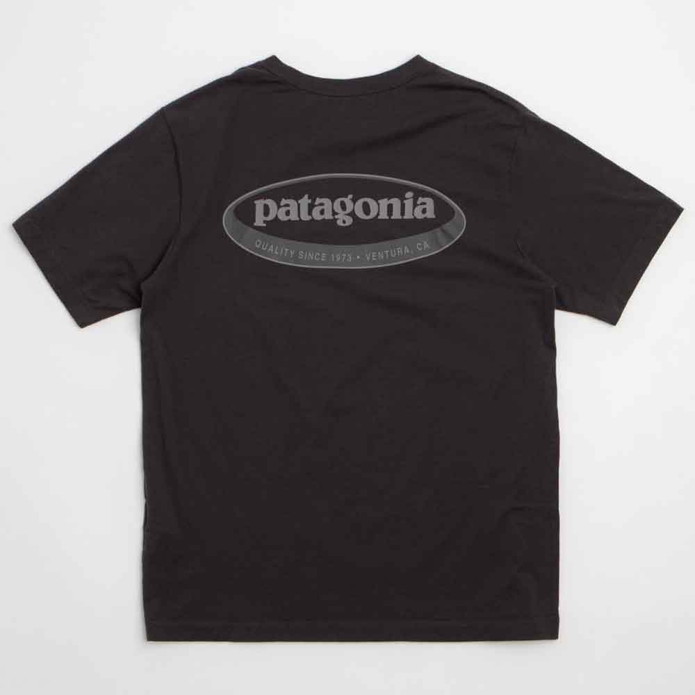 Patagonia 95 Oval Logo T Shirt Ink Black