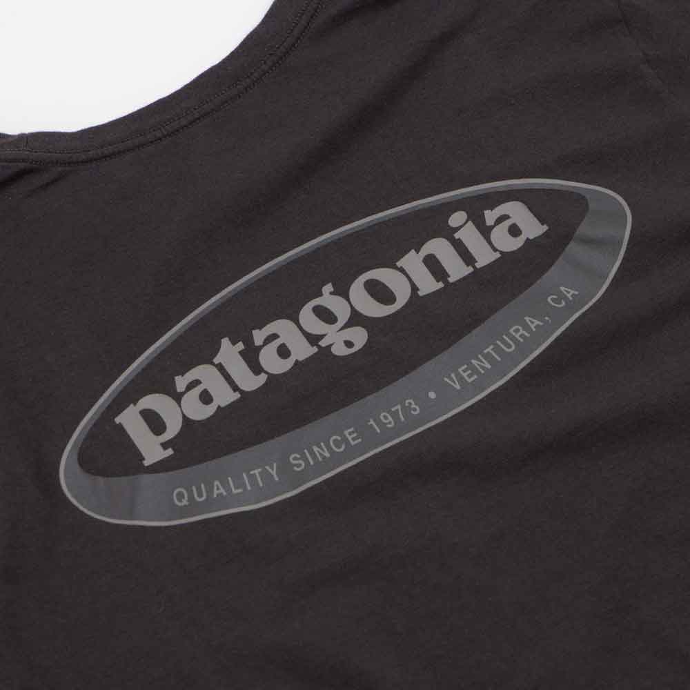 Patagonia 95 Oval Logo T Shirt Ink Black