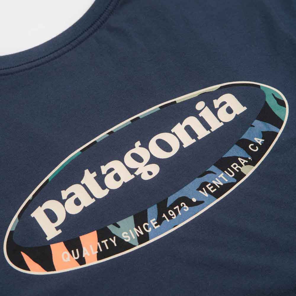 Patagonia 95 Oval Logo T-Shirt New Navy
