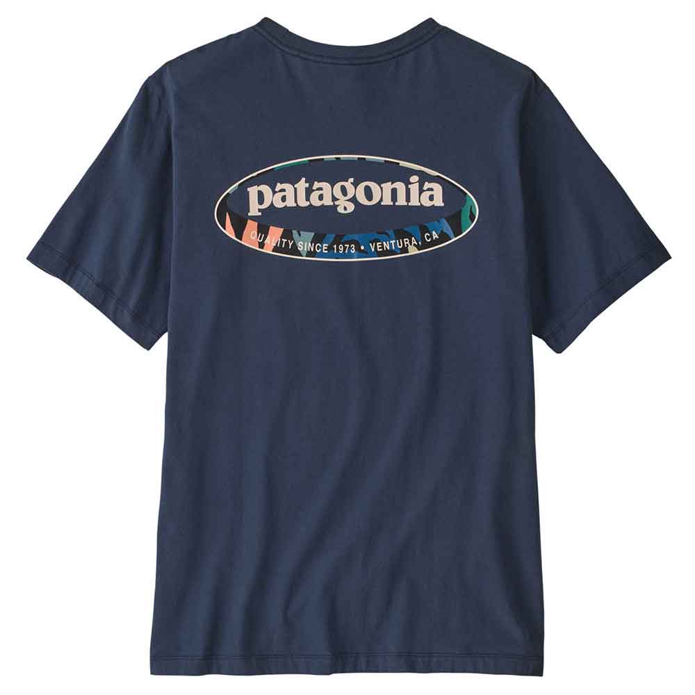 Patagonia 95 Oval Logo T-Shirt New Navy