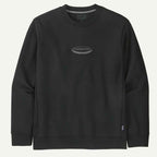 Patagonia 95 Oval Logo Uprisal Crew Sweatshirt Black