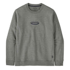 Patagonia 95 Oval Logo Uprisal Crew Sweatshirt Gravel Heather