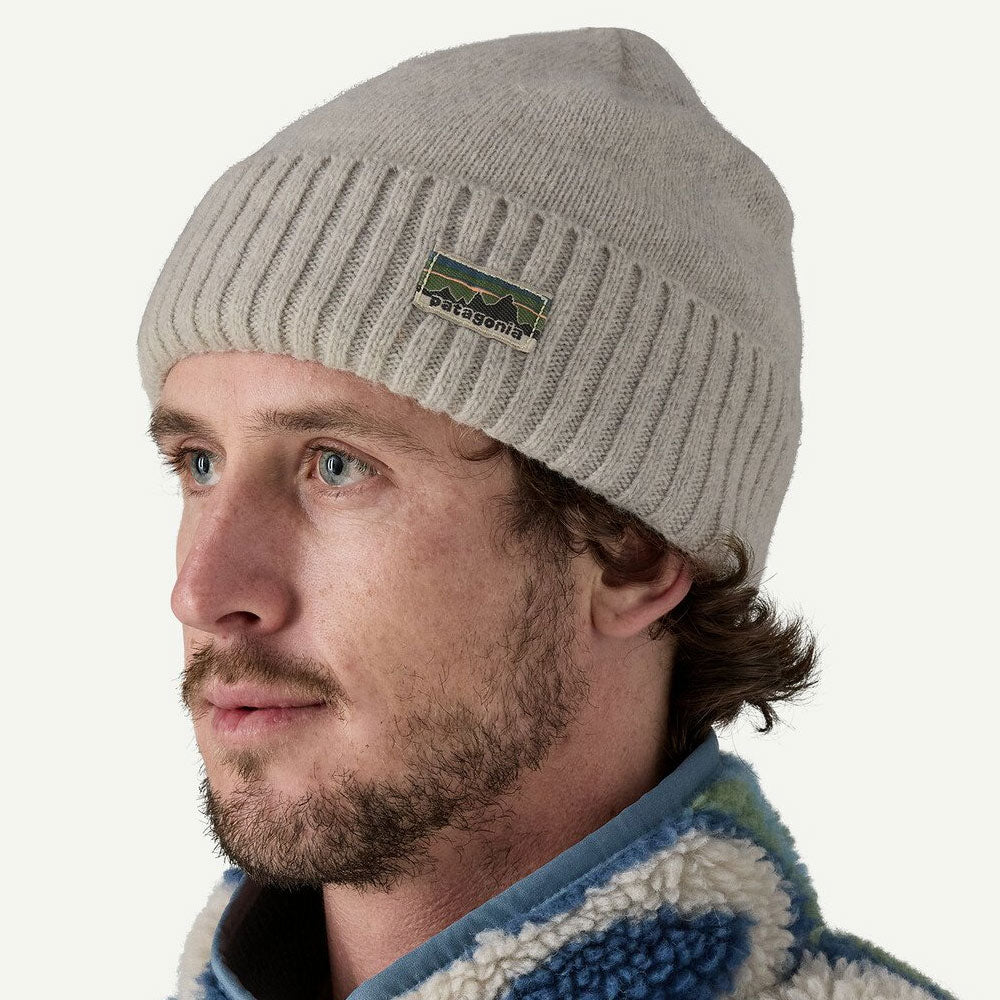 Patagonia Brodeo Beanie OG Legacy Label Crisp Grey