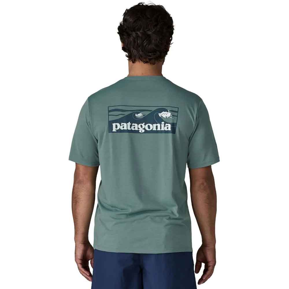 Patagonia Cap Cool Daily Shirt Boardshort Logo Blue Sage X-Dye