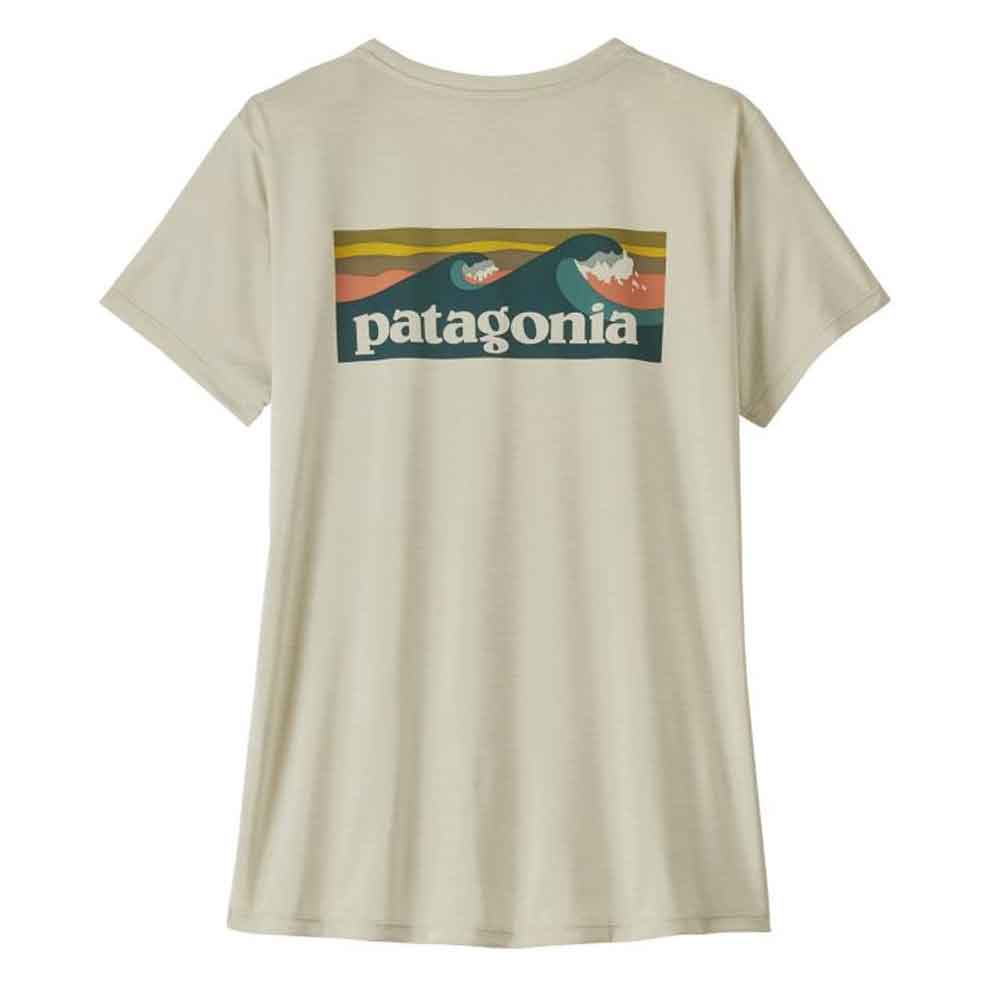 Patagonia Cap Cool Daily Shirt Boardshort Logo Dyno White