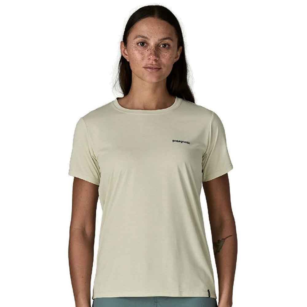 Patagonia Cap Cool Daily Shirt Boardshort Logo Dyno White