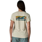 Patagonia Cap Cool Daily Shirt Boardshort Logo Dyno White