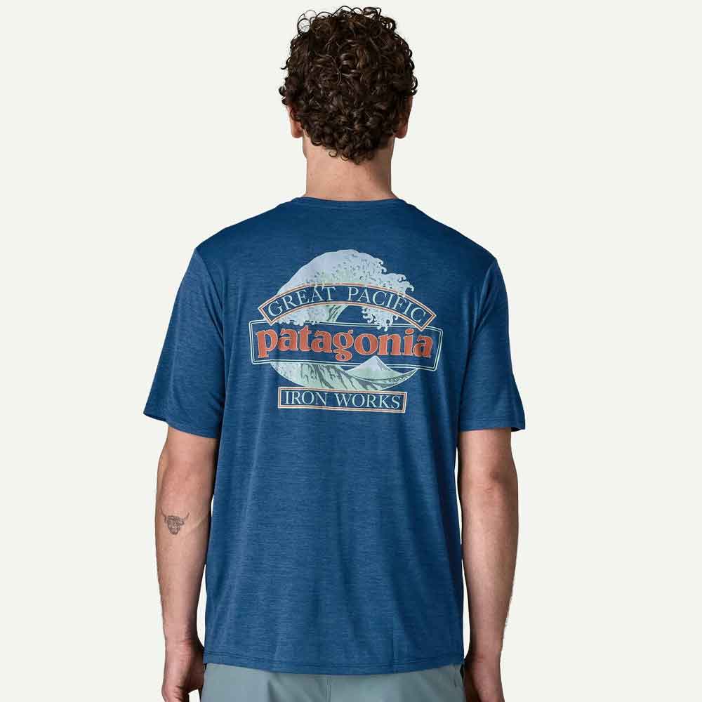 Patagonia Cap Cool Daily Shirt Great Waves Clement Blue