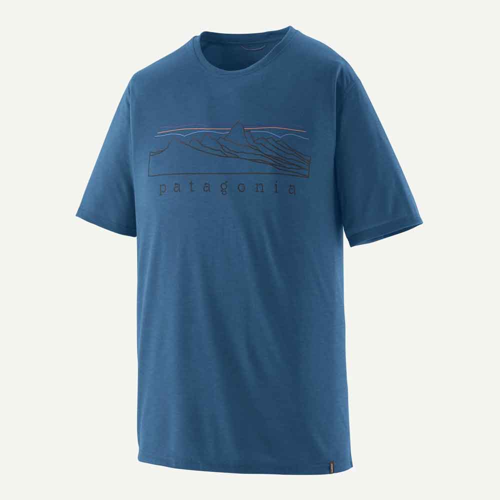 Patagonia Cap Cool Trail Shirt Stratapeaks Aquatic Blue